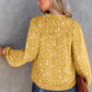 Split Neck Crinkled Blouse