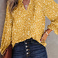 Split Neck Crinkled Blouse