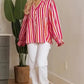 Sunset Stripe Balloon Blouse