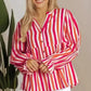Sunset Stripe Balloon Blouse