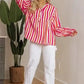 Sunset Stripe Balloon Blouse