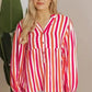 Sunset Stripe Balloon Blouse