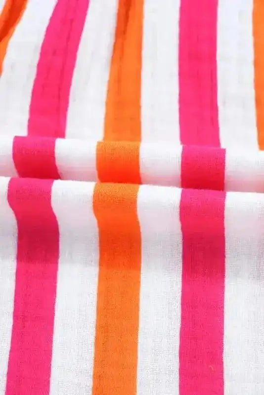 Sunset Stripe Balloon Blouse