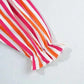 Sunset Stripe Balloon Blouse