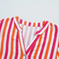 Sunset Stripe Balloon Blouse