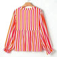 Sunset Stripe Balloon Blouse