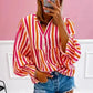 Sunset Stripe Balloon Blouse