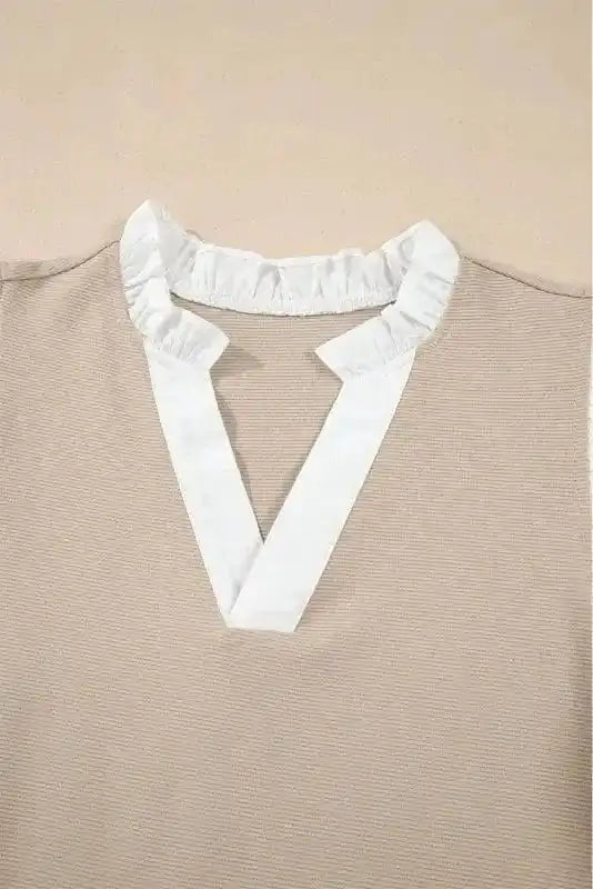 Urban Vibe Knit Top - Ruffled Textured