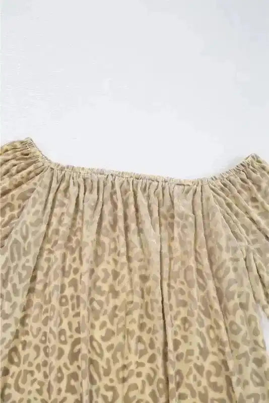Velvet Vixen Leopard Blouse