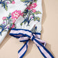White Floral Summer Blouse