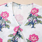 White Floral Summer Blouse