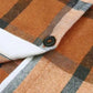 Khaki Plaid Ruffled Sleeve Shirt Dress