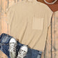 Cozy Oatmeal Sweater Dress - Ribbed Knit with Pockets