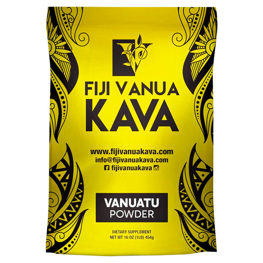 Fiji Vanua Kava Vanuatu Powder – Premium Noble Kava Root, Medium Grind, 16 oz