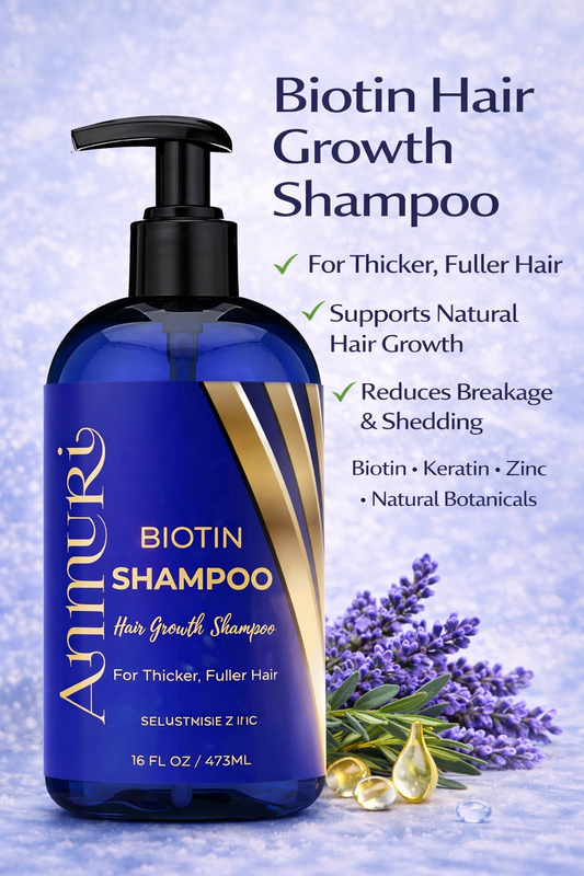 Ammuri Biotin DHT Blocker Shampoo - Sulfate-Free Hair Loss Treatment 473ml