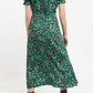 Louche Flo Folk Floral Print Puff Sleeve Midi Dress