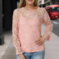 Flower Embroidered Mesh Top