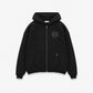 Bénir Club Basics Zip Hoodie - Matte black