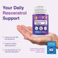 Genex Formulas 1500mg Resveratrol + BioPerine (3 Pack) | Trans-Resveratrol from Japanese Knotweed