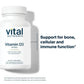Vital Nutrients Vitamin D 5000 IU D3 Supplement – Supports Bones, Teeth & Immunity | Gluten, Dairy & Soy Free | 180 Capsules