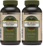 GNC Natural Brand Super Digestive Enzymes – 2-Pack, 100 Capsules | Supports Protein, Carbohydrate & Fat Digestion