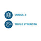 GNC Triple Strength Fish Oil Twin Pack – 240 Softgels | Supports Heart, Brain, Skin, Eye & Joint Health