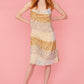 Gold Champagne Sequin Velvet Slip Dress