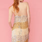 Gold Champagne Sequin Velvet Slip Dress
