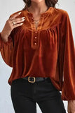 Gold Flame Beaded Velvet Top – Stylish & Elegant Fashion