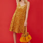 Gold Sequin Cami Swing Dress