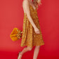 Gold Sequin Cami Swing Dress