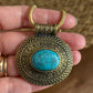 Heart of the Ancients Turquoise Pendants - Gold and Silver