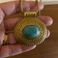 Heart of the Ancients Turquoise Pendants - Gold and Silver