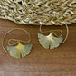 Ginkgo Whisper Earrings – Sculpted Sterling Silver Botanical Statement Drops.