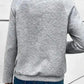 Gray Textured Kangaroo Pocket Drawstring Hooded Mini Dress