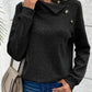 Gray Textured Kangaroo Pocket Drawstring Hooded Mini Dress