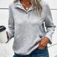 Gray Textured Kangaroo Pocket Drawstring Hooded Mini Dress