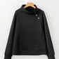 Gray Textured Kangaroo Pocket Drawstring Hooded Mini Dress