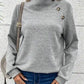 Gray Textured Kangaroo Pocket Drawstring Hooded Mini Dress