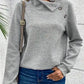 Gray Textured Kangaroo Pocket Drawstring Hooded Mini Dress
