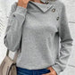 Gray Textured Kangaroo Pocket Drawstring Hooded Mini Dress