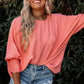 Green Smocked Wrist Shift Top
