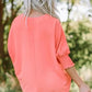 Green Smocked Wrist Shift Top