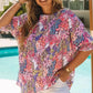 Green Smocked Wrist Shift Top
