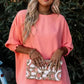 Green Smocked Wrist Shift Top