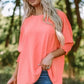 Green Smocked Wrist Shift Top