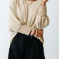 Green Smocked Wrist Shift Top