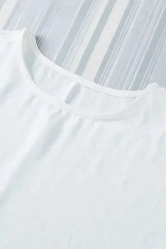 Green Smocked Wrist Shift Top