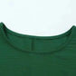 Green Smocked Wrist Shift Top