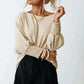 Green Smocked Wrist Shift Top